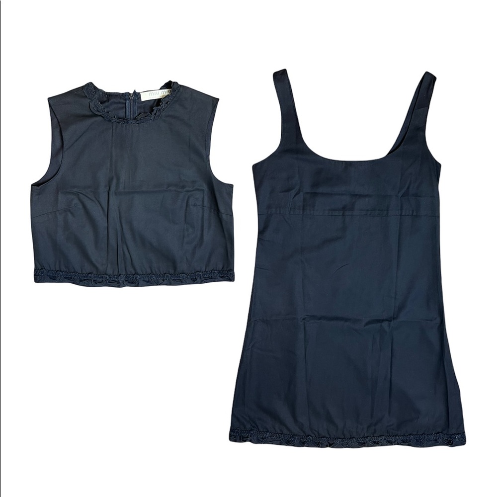 Miu Miu vintage navy two piece set